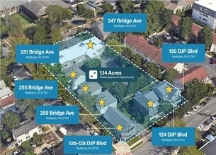 126-128 Drs James Parker Blvd, Red Bank, NJ - AERIAL map view