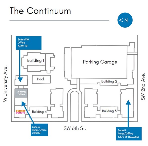 491 W University Ave, Gainesville, FL for rent - Site Plan - Image 3 of 7