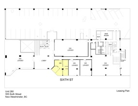 555 Sixth St, New Westminster, BC for rent Site Plan- Image 1 of 1