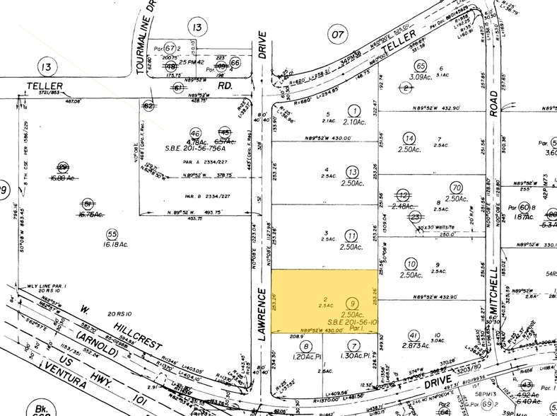 670 Lawrence Dr, Thousand Oaks, CA for rent - Plat Map - Image 3 of 5