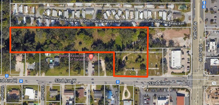 5244 14th W st, Bradenton, FL - aerial  map view