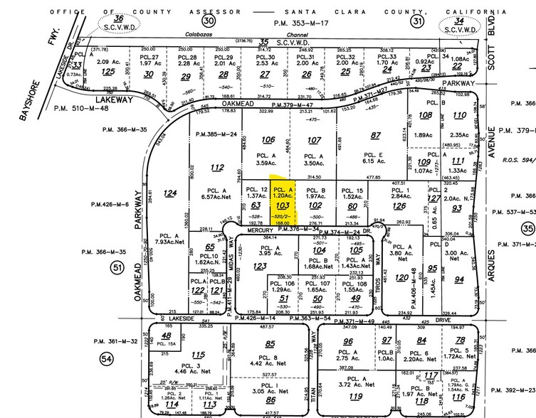 522 Mercury Dr, Sunnyvale, CA for sale - Plat Map - Image 3 of 3