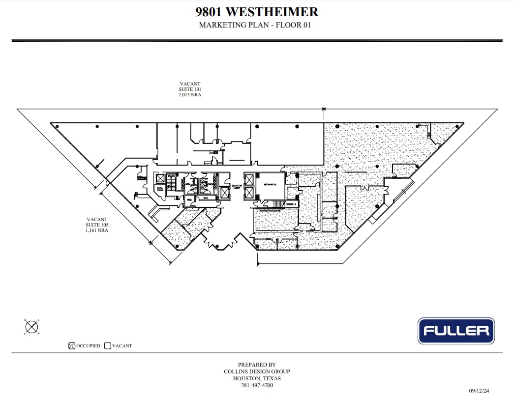 9801 Westheimer Rd, Houston, TX to rent Floor Plan- Image 1 of 1