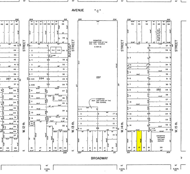 317 Broadway, Bayonne, NJ for rent - Plat Map - Image 2 of 5