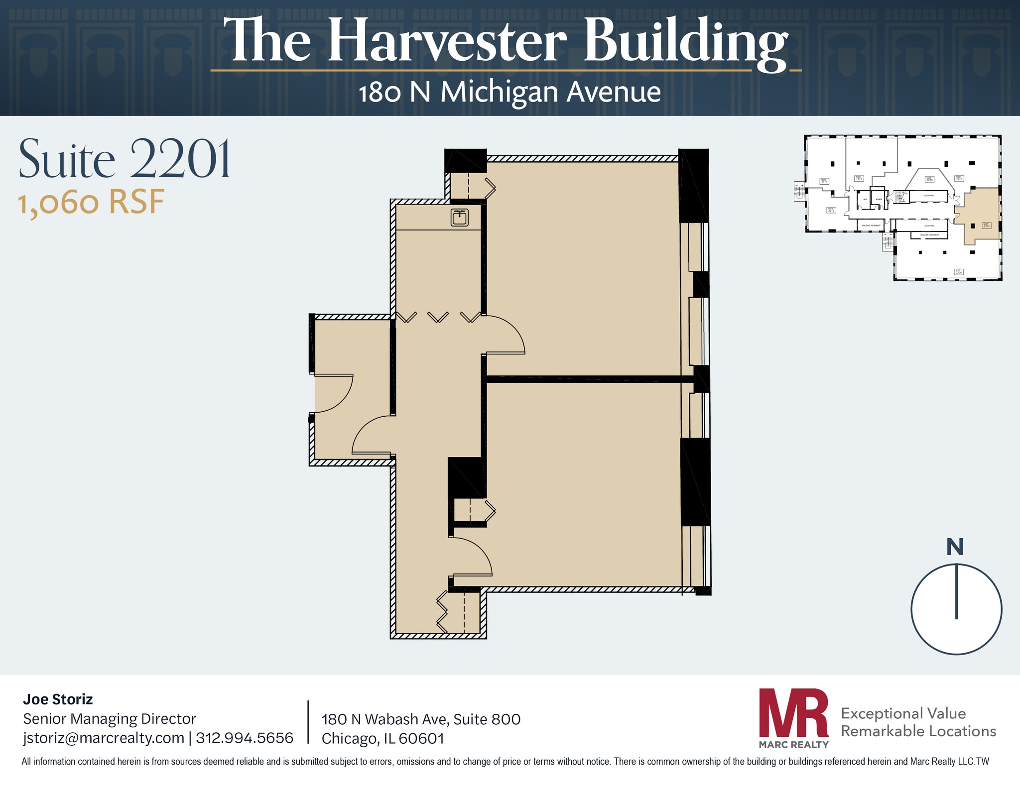 180 N Michigan Ave, Chicago, IL to rent Floor Plan- Image 1 of 1
