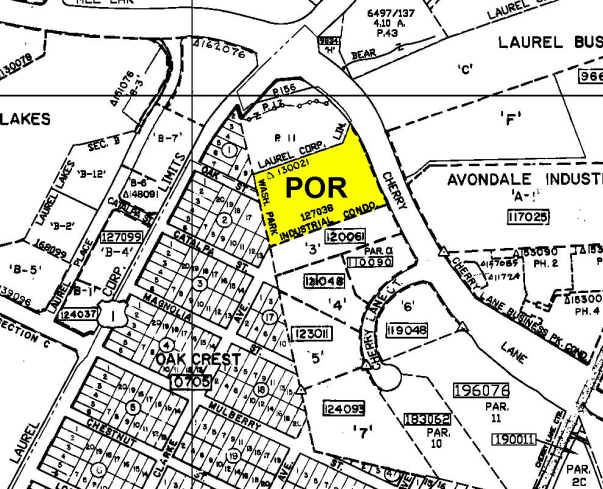 8671-8693 Cherry Ln, Laurel, MD for sale - Plat Map - Image 1 of 1