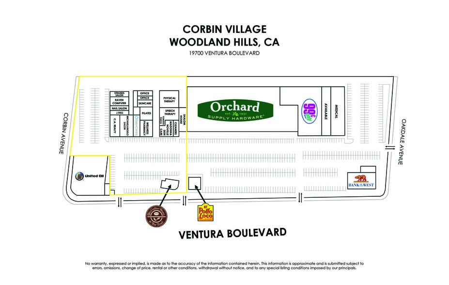 19730 Ventura Blvd, Woodland Hills, CA for rent - Site Plan - Image 2 of 2