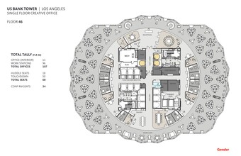 633 W 5th St, Los Angeles, CA for rent Floor Plan- Image 2 of 2