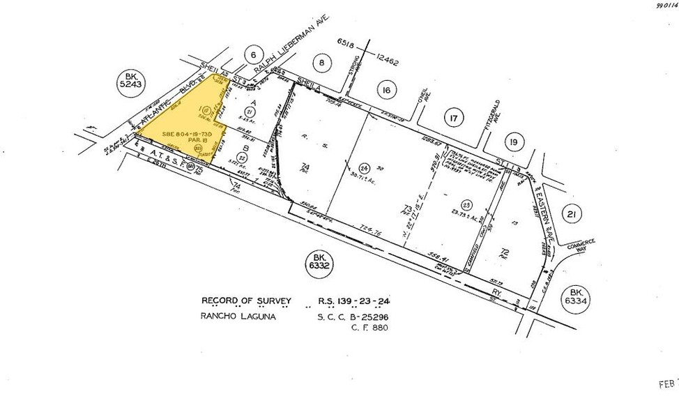 2500 S Atlantic Blvd, Commerce, CA for rent - Plat Map - Image 2 of 2