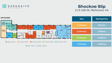 11 S 12th St, Richmond, VA for rent Floor Plan- Image 1 of 4