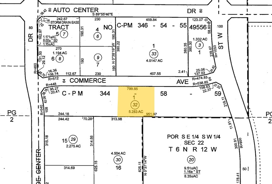 602 Commerce Ave, Palmdale, CA for sale - Plat Map - Image 2 of 15