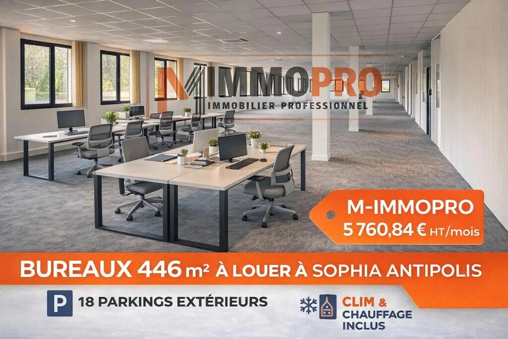Location Bureaux 446 m² - Photo 1