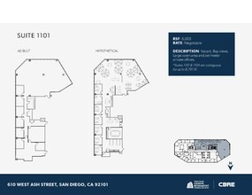 610 W Ash St, San Diego, CA to rent Floor Plan- Image 1 of 1