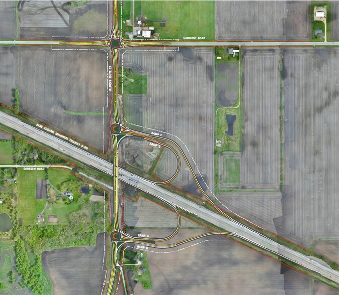 I-90 and IL Route 23, Marengo, IL for sale - Aerial - Image 3 of 3