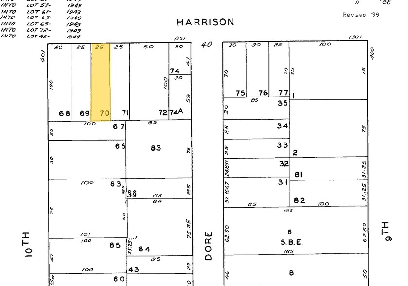 1377-1379 Harrison St, San Francisco, CA for rent - Plat Map - Image 2 of 23