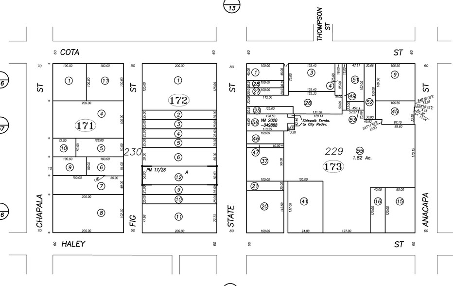 509 State St, Santa Barbara, CA for rent - Plat Map - Image 3 of 3