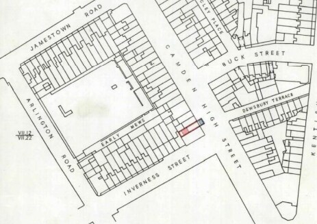 223 Camden High St, London for sale Site Plan- Image 1 of 1