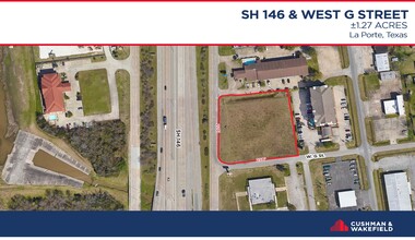 SH 146 & West G Street, La Porte, TX - aerial  map view - Image1