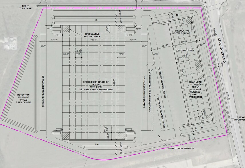 Applewhite Rd, San Antonio, TX for rent - Site Plan - Image 2 of 2