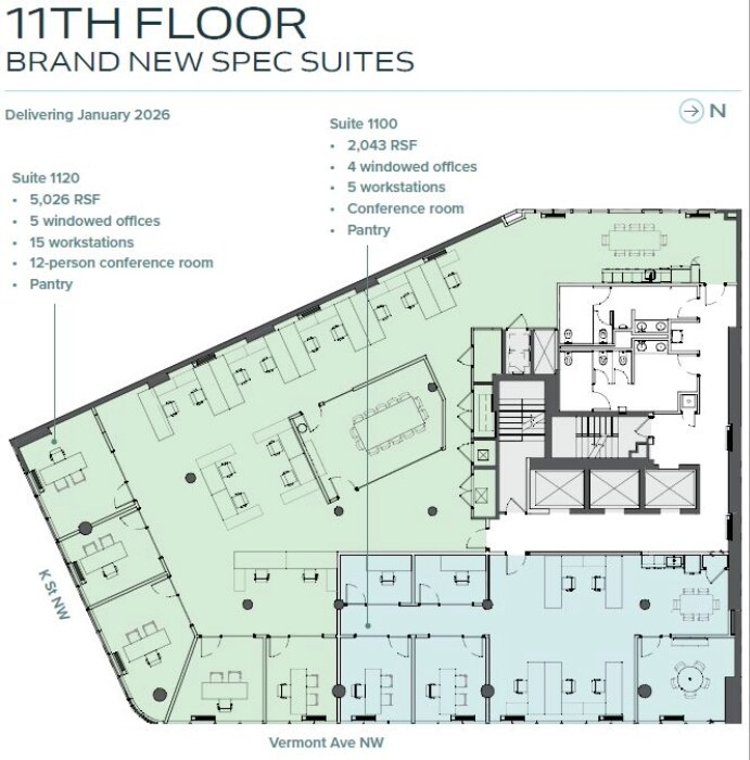 1000 Vermont Ave NW, Washington, DC to rent Floor Plan- Image 1 of 1