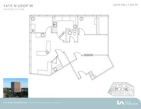 1415 North Loop W, Houston, TX for rent Floor Plan- Image 1 of 1