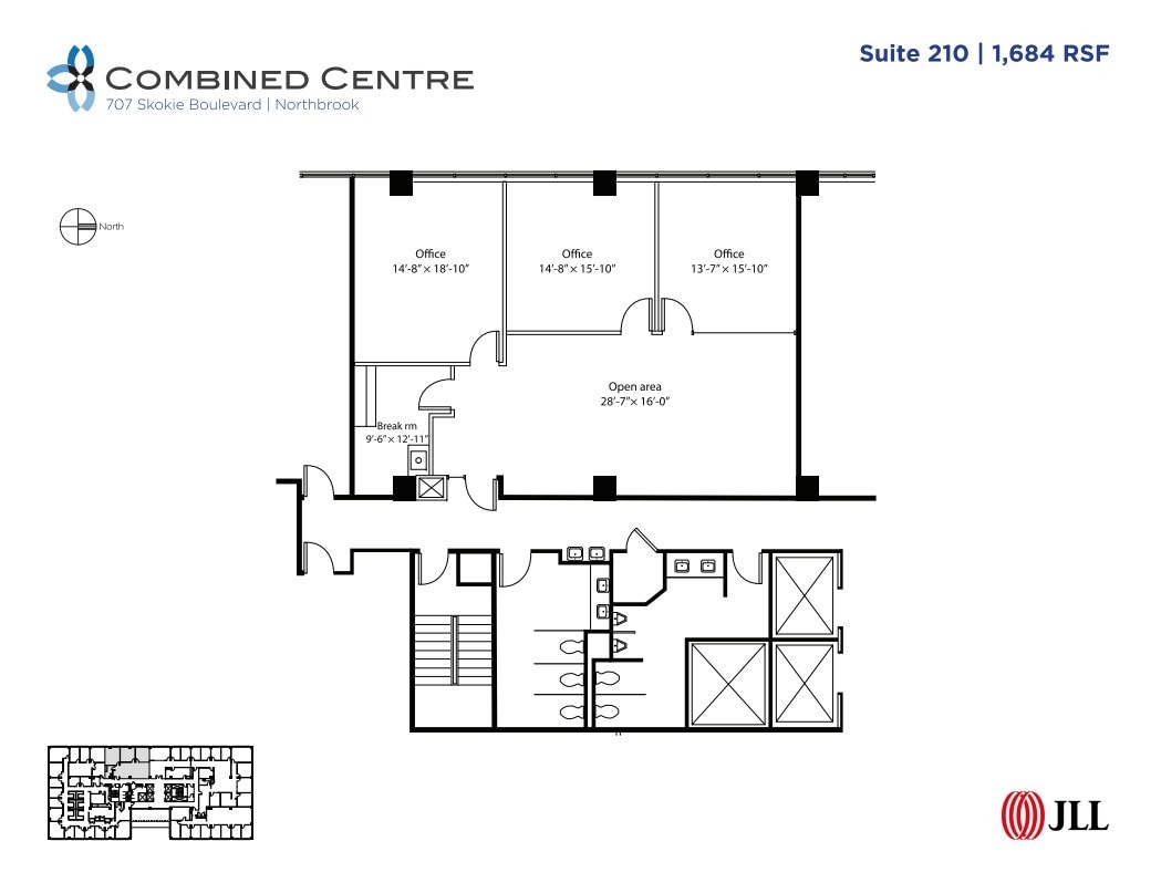 707 Skokie Blvd, Northbrook, IL to rent Floor Plan- Image 1 of 1