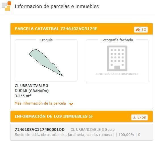Land in Dúdar, Granada for sale - Site Plan - Image 3 of 3