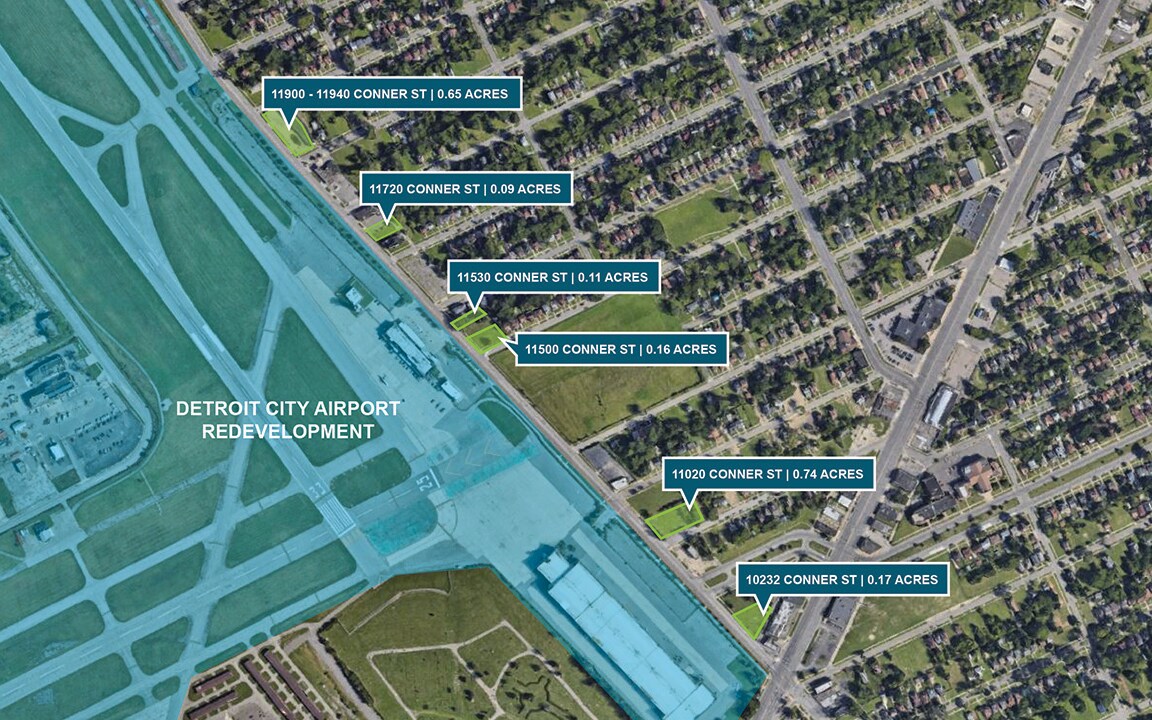 2.31 Acre Detroit Land Portfolio portfolio of 14 properties for sale on LoopNet.co.uk Aerial- Image 1 of 5