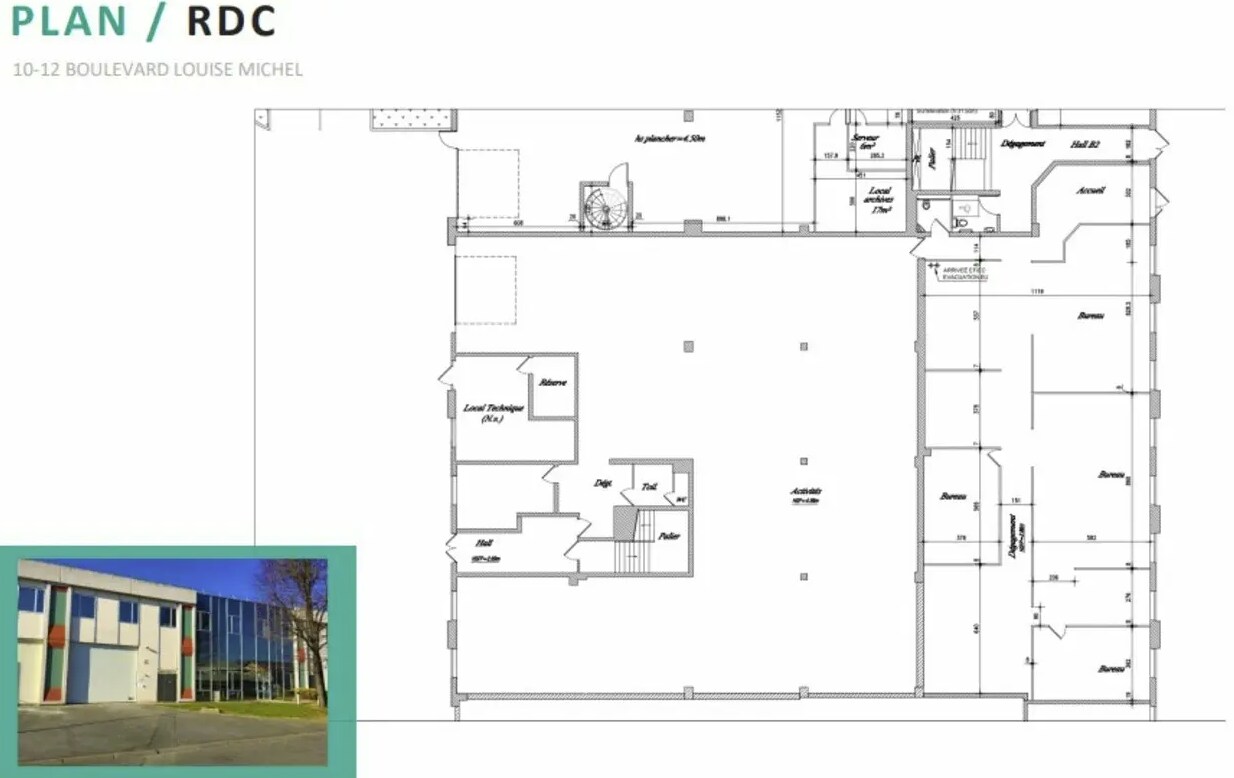 Light Industrial in Gennevilliers to rent Floor Plan- Image 1 of 1