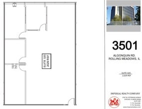 3501 Algonquin Rd, Rolling Meadows, IL to rent Floor Plan- Image 1 of 1