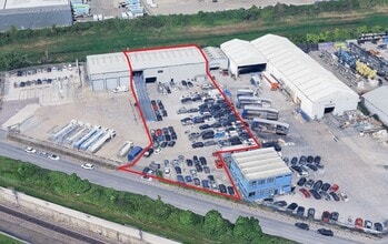 5B Oliver Rd, Grays, ESS - Aerial  map view