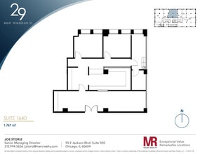 29 E Madison St, Chicago, IL to rent Floor Plan- Image 1 of 4