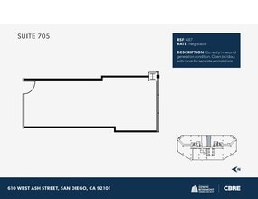 610 W Ash St, San Diego, CA to rent Floor Plan- Image 1 of 1