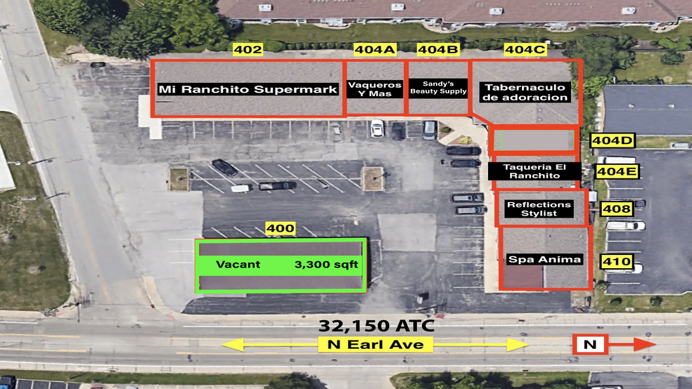 400-410 N Earl Ave, Lafayette, IN for rent - Site Plan - Image 2 of 6