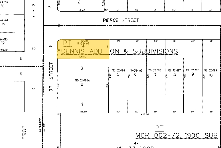 709-715 E Pierce St, Phoenix, AZ for sale - Plat Map - Image 3 of 12