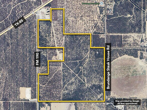 Brundage Steak House Rd, Brundage, TX - aerial  map view