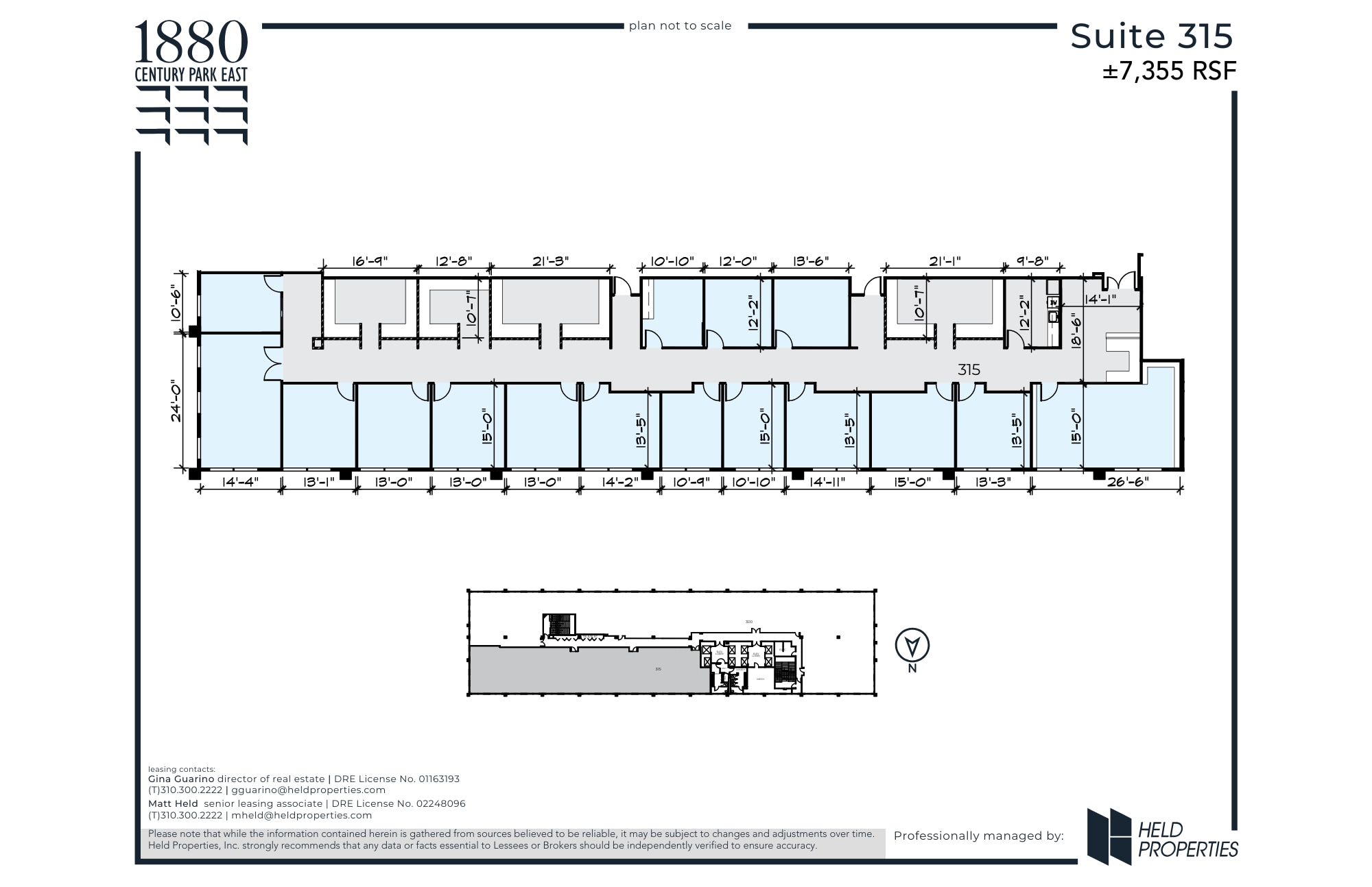 1880 Century Park E, Los Angeles, CA to rent Floor Plan- Image 1 of 2