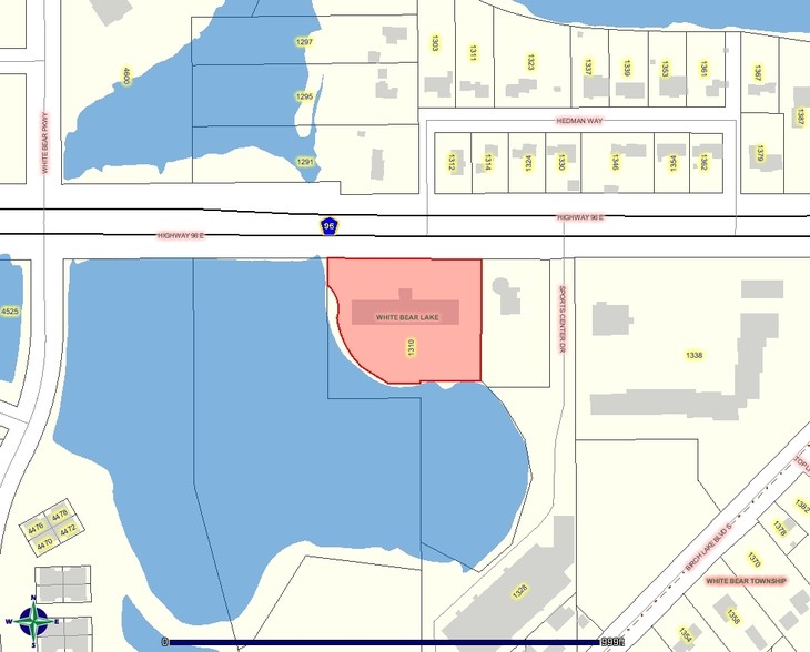 1310 E Highway 96, White Bear Lake, MN for rent - Plat Map - Image 2 of 6