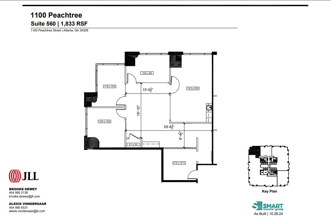 1100 Peachtree St NE, Atlanta, GA to rent Floor Plan- Image 1 of 1