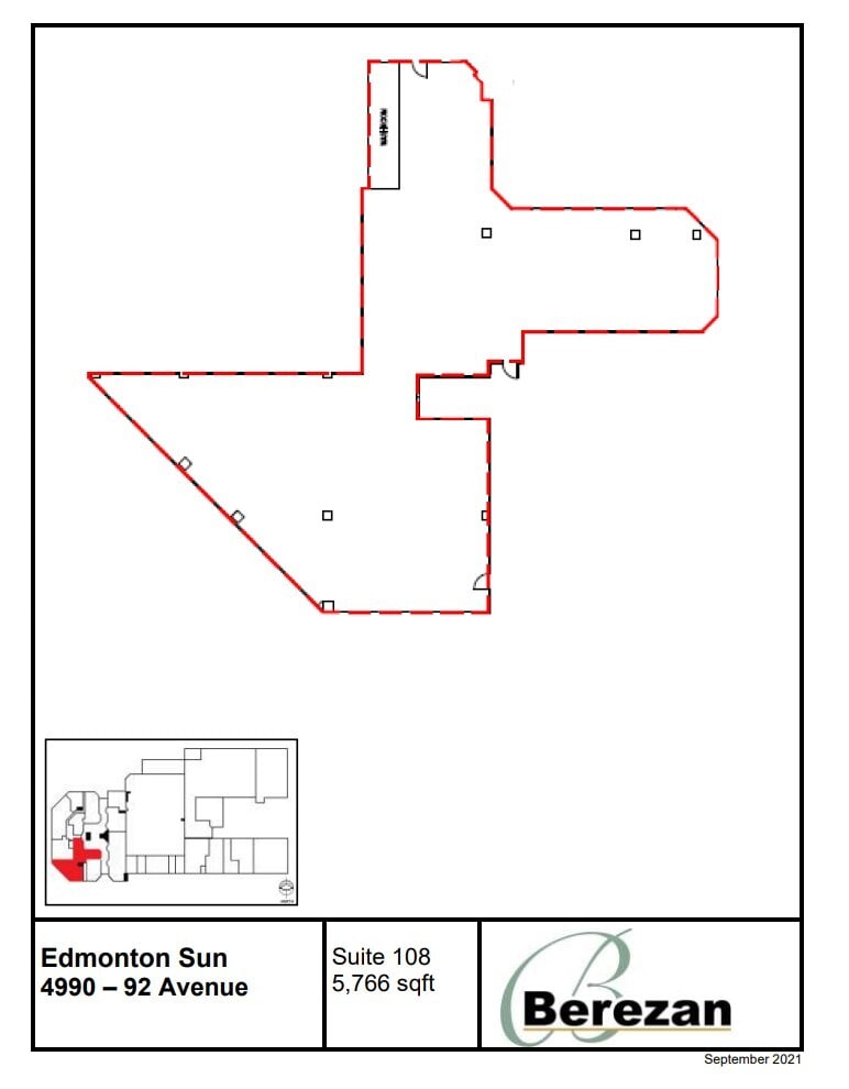 4960-4990 92 Ave NW, Edmonton, AB to rent Floor Plan- Image 1 of 1