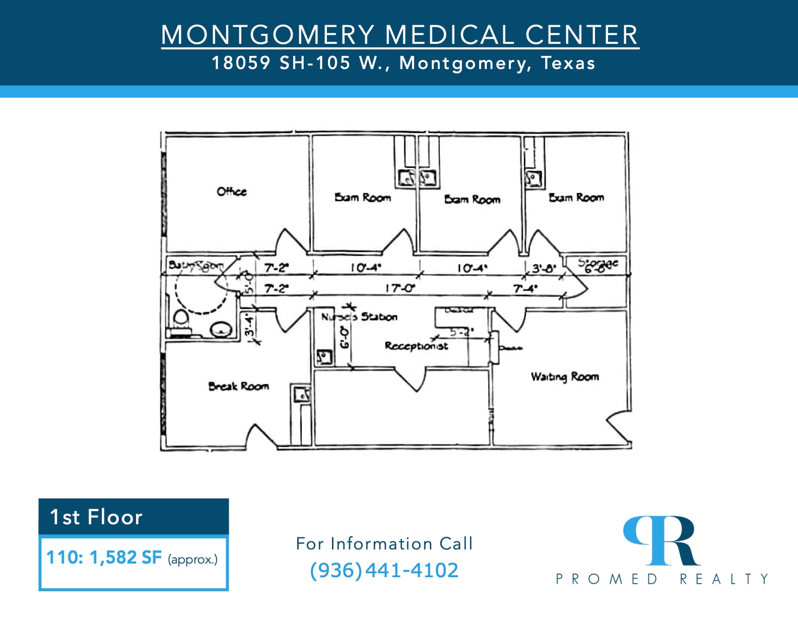 18057 Highway 105 W, Montgomery, TX to rent Floor Plan- Image 1 of 1