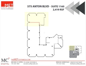 535-575 Anton Blvd, Costa Mesa, CA for rent Floor Plan- Image 1 of 1