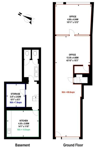244 Vauxhall Bridge Rd, London to rent - Floor Plan - Image 3 of 10