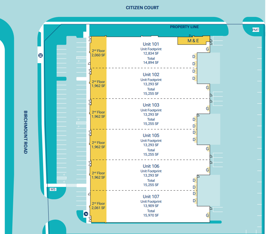 7755 Birchmound Rd, Markham, ON L6G 1A8 - Unit 105 -  - Floor Plan - Image 1 of 1