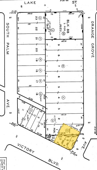 200-204 N Victory Blvd, Burbank, CA for rent - Plat Map - Image 3 of 5