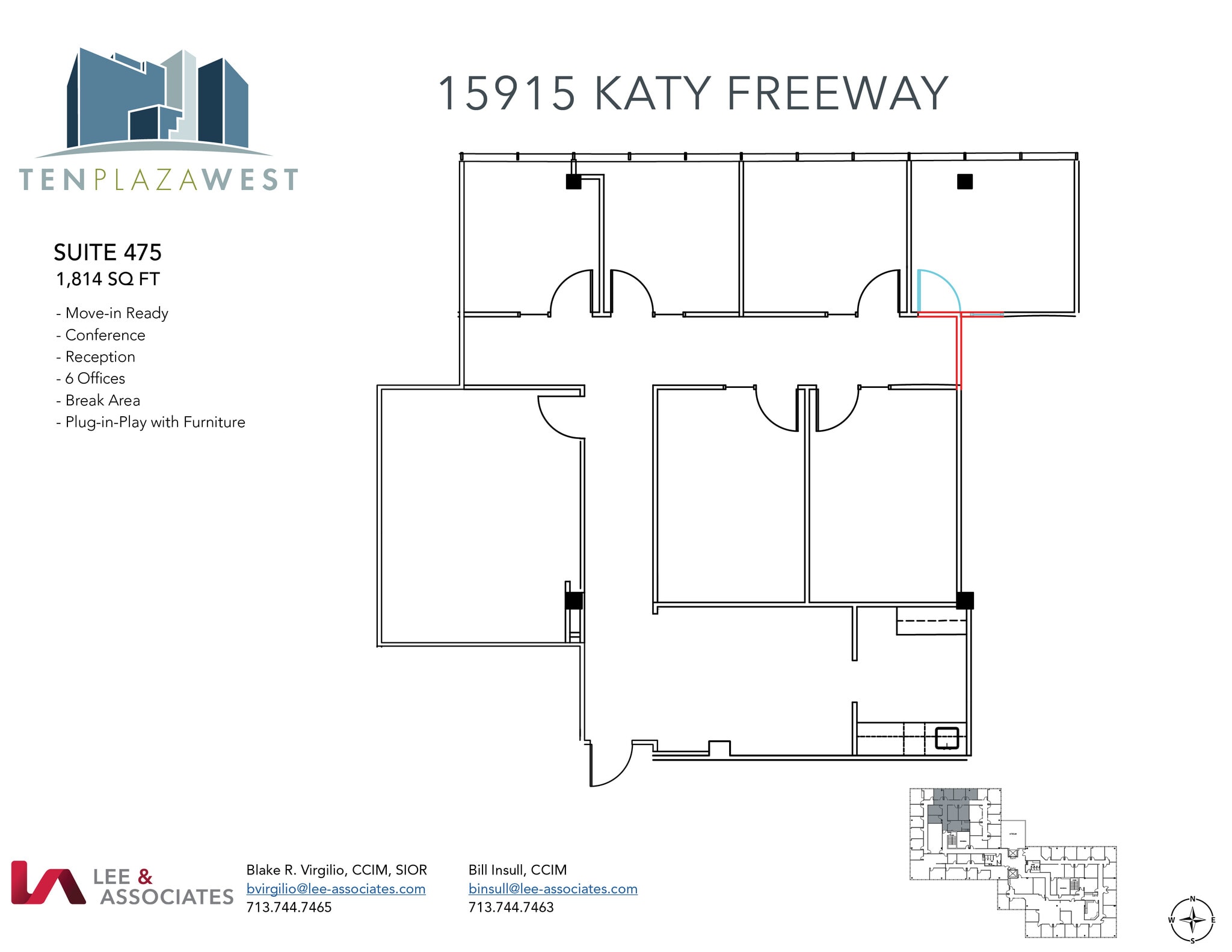 15915 Katy Fwy, Houston, TX to rent Floor Plan- Image 1 of 2