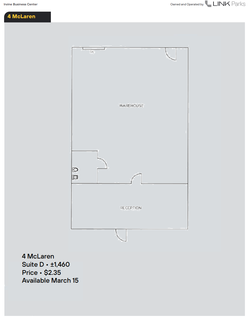 15791 Rockfield Blvd, Irvine, CA for rent Floor Plan- Image 1 of 1