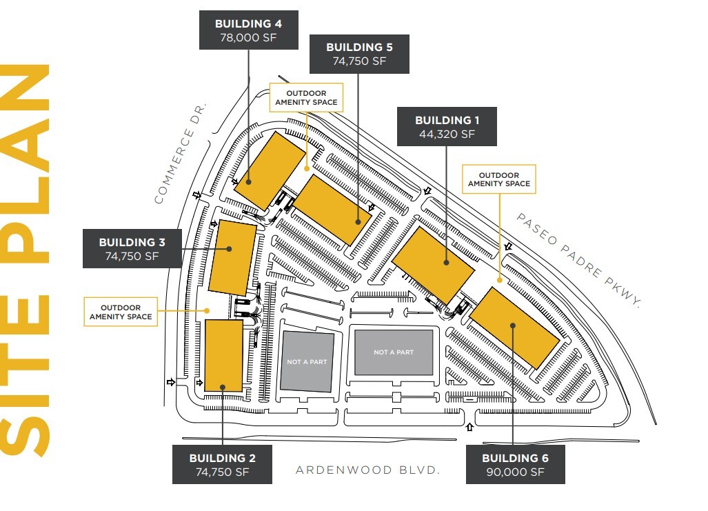 Ardenwood Blvd @ Paseo Padre Pkwy, Fremont, CA to rent Site Plan- Image 1 of 2