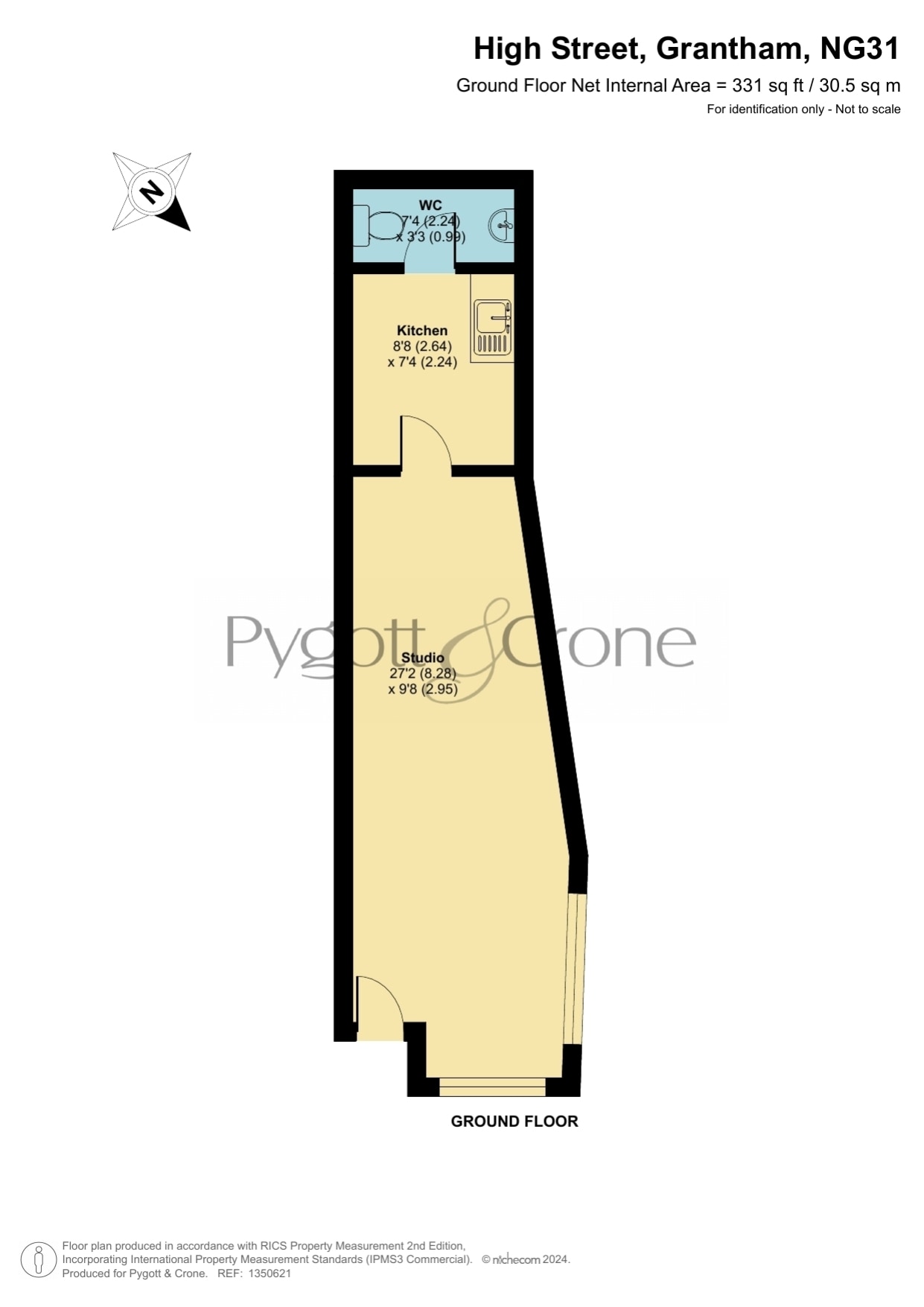 52-53A High St, Grantham to rent Floor Plan- Image 1 of 3