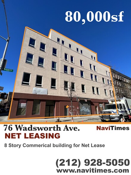 74-76 Wadsworth Ave, New York, NY for rent - Building Photo - Image 1 of 3